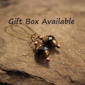 Vintage Victorian Style Black Antique Gold